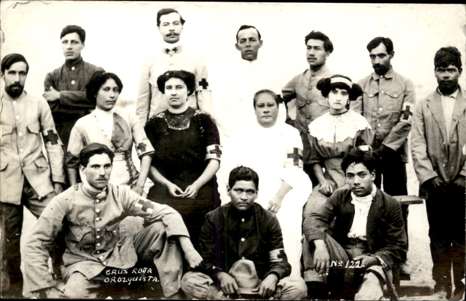 Red Cross Orozquista Mexican Revolution Border War c1915 Real Photo Postcard bhn