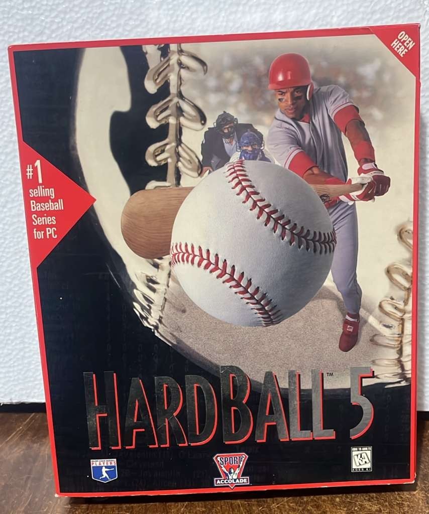 HARDBALL 5 Pc Game 1996 Electric Arts Complete In Box