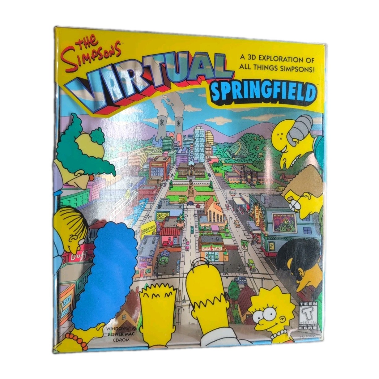 1997 The Simpsons Virtual Springfield PC Game 3D Exploring Windows 95