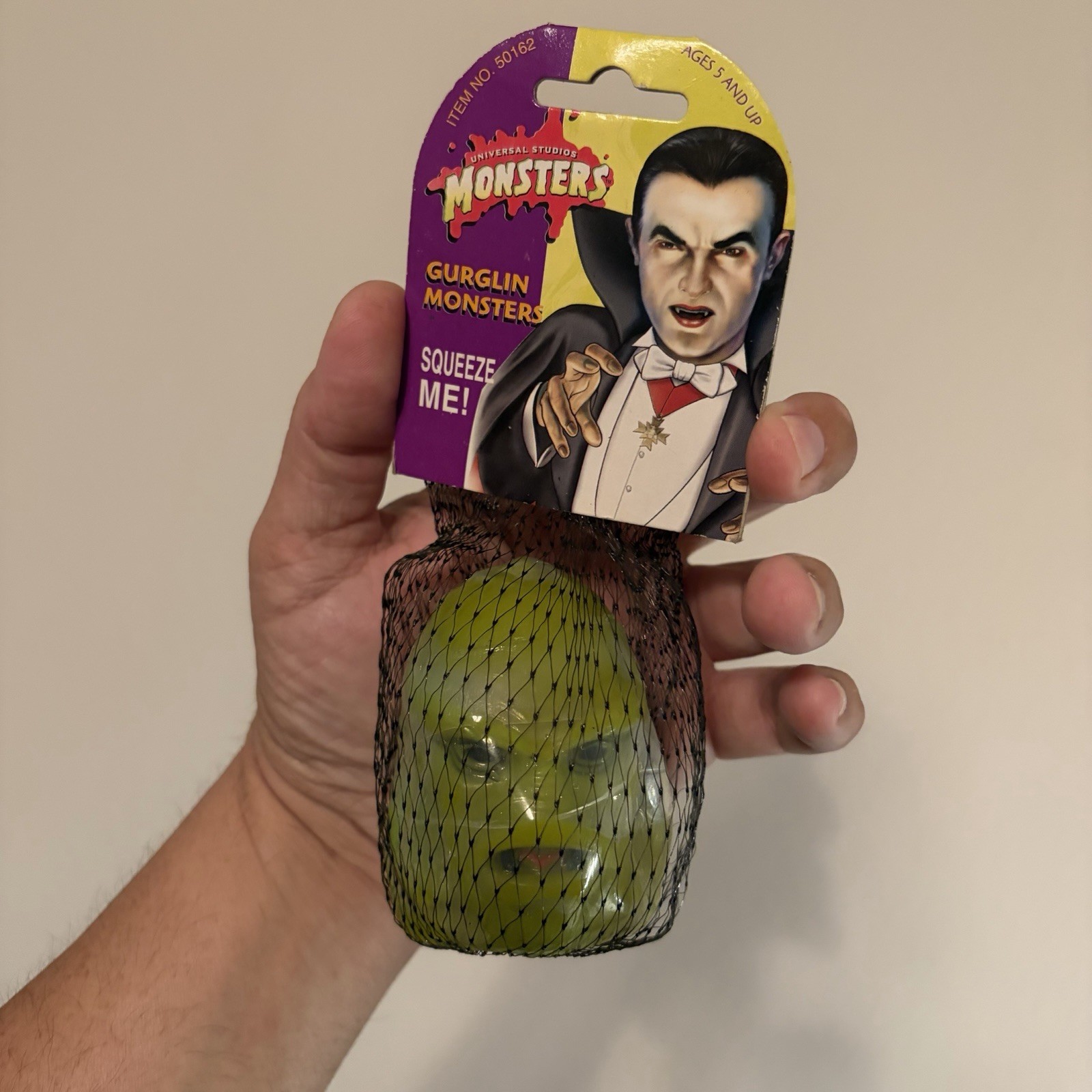Vtg 90s Gurglin Universal Monsters Squishy Ball NOS CREATURE LAGOON MADBALLS