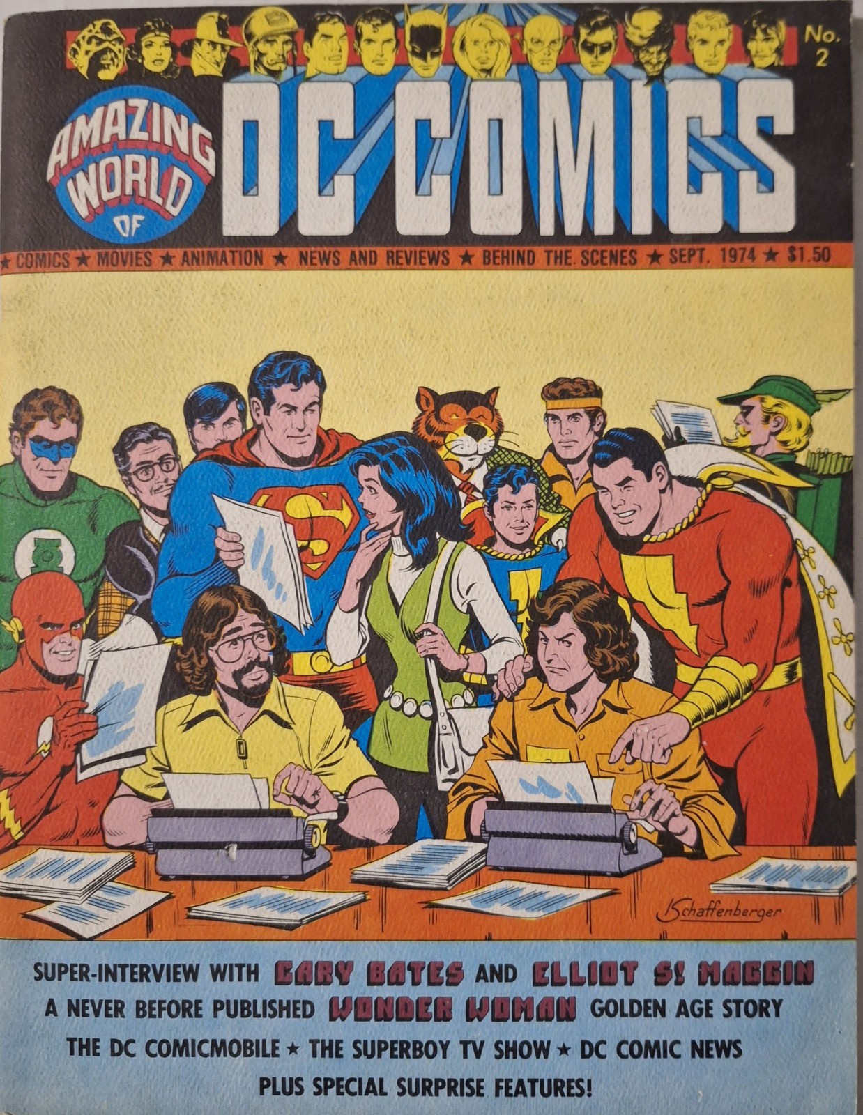 Amazing World Of DC Comics #2 (Sep 1974) Wonder Woman/Wrightson/Schaffenberger