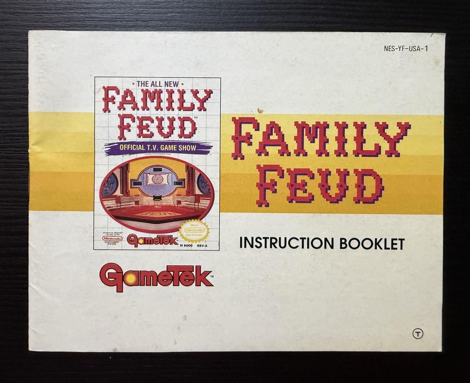 Family Feud MANUAL ONLY (Nintendo, NES 1991) Combine Shipping on Multiple