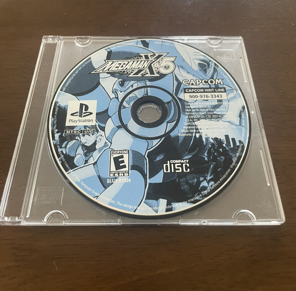 Mega Man X5 (Sony PlayStation, 2001) - Loose Disc Only Tested Working Authentic