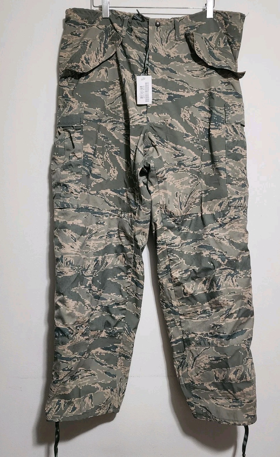 NOS USAF APECS Waterproof Trousers Digital Tiger Stripe Camo Pants Large Regular