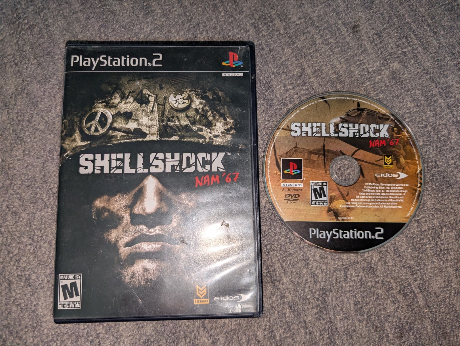 ShellShock: Nam '67 (Sony PlayStation 2, 2004) No Manual Tested & Working