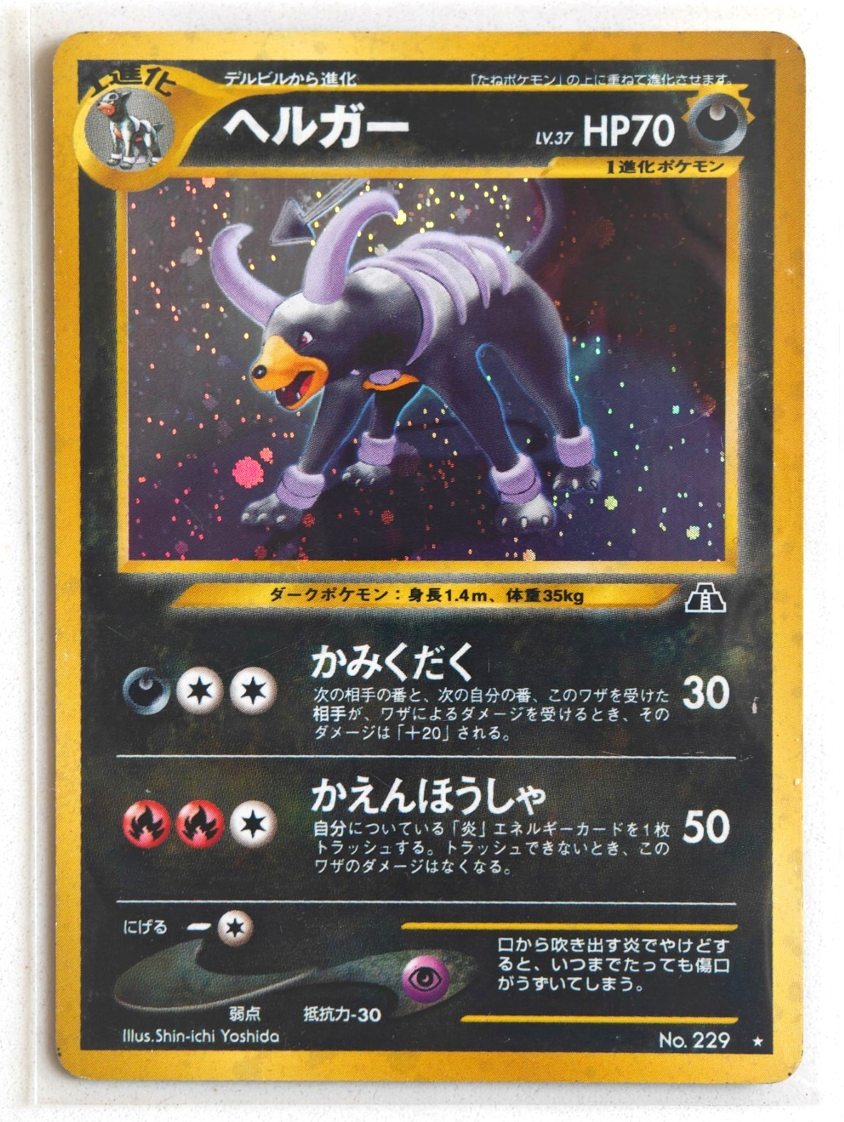 Houndoom Holo #229 Japanese Neo 2 LP/MP