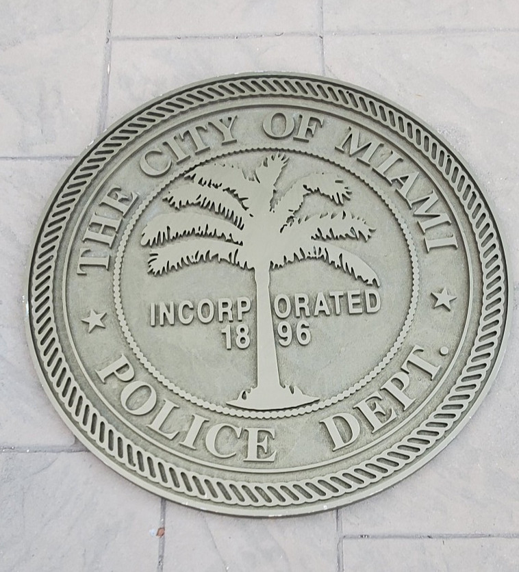Rare VTG The city of Miami Police Dept Department 1896 36