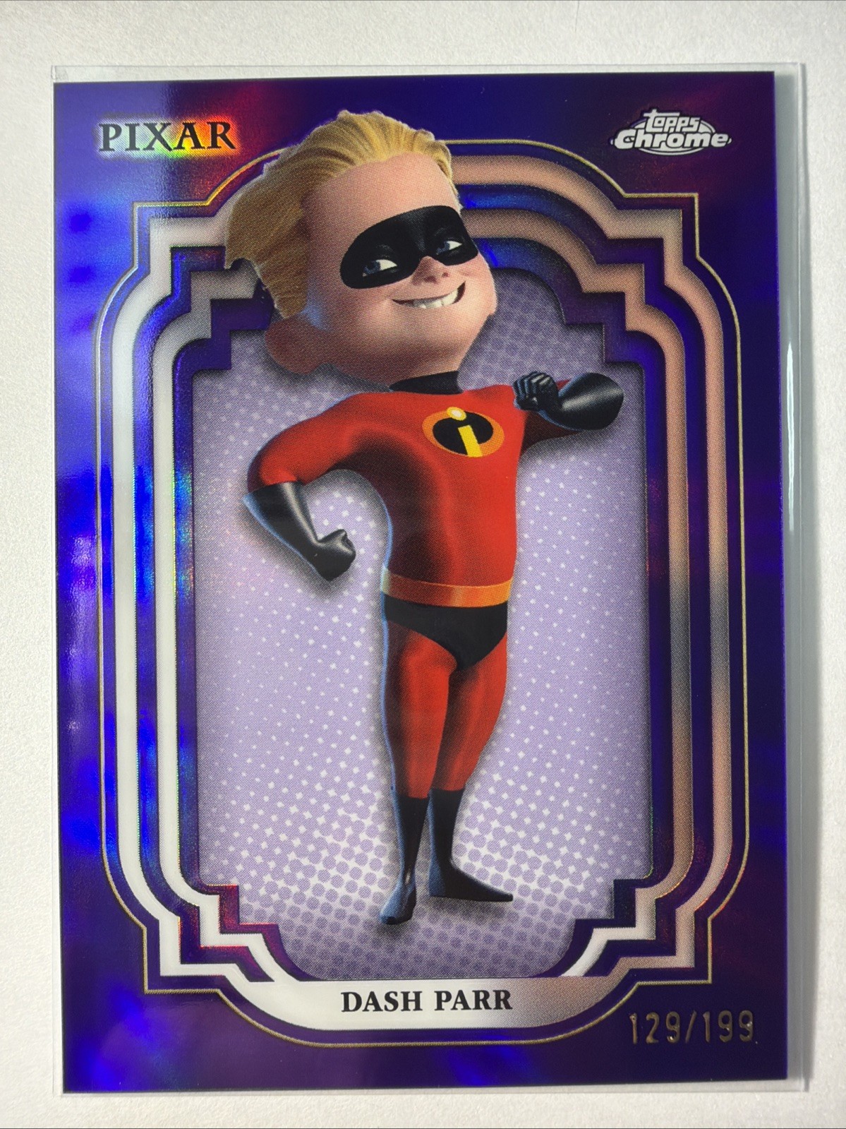 2024 Topps Disney Chrome DASH PARR The Incredibles Purple Refractor /199