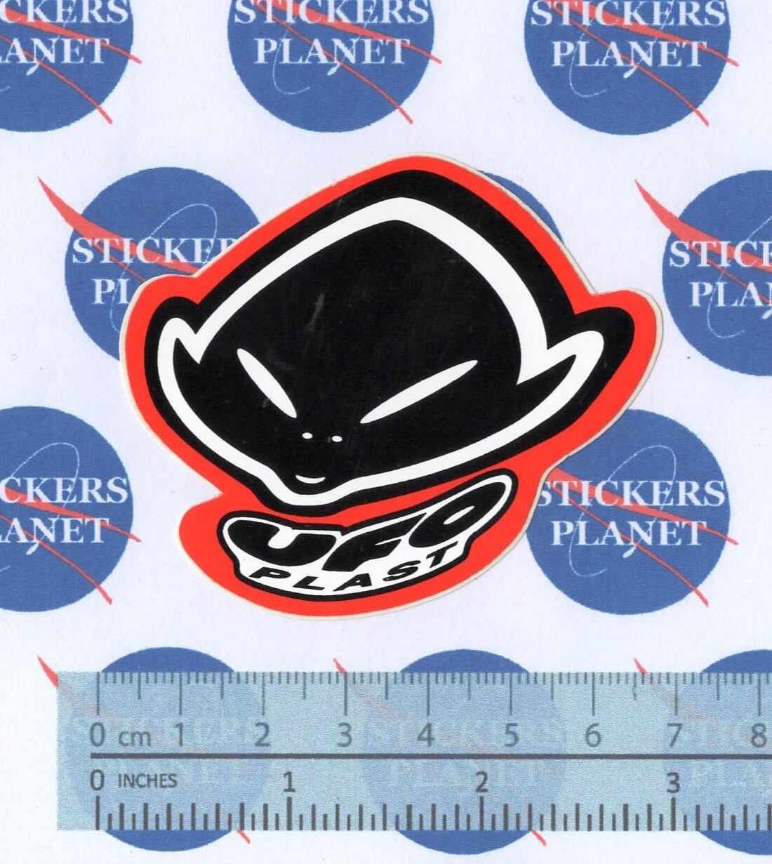 VINTAGE STICKER STICKER STICKER MOTORCYCLE TUNING UFO PLAST CROSS