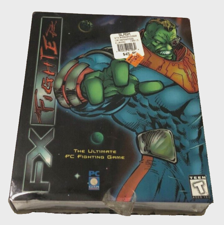 FX Fighter Slash GTE Entertainment Fighting PC CD-ROM Vintage '95 Big Box Sealed