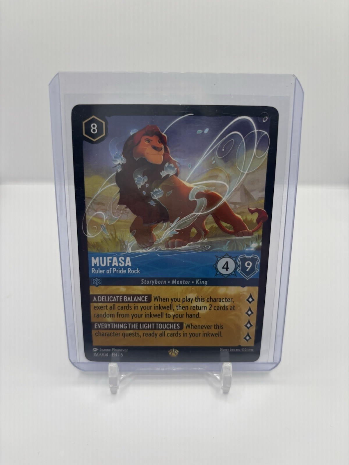 Mufasa Ruler Of Pride Rock Lorcana Shimmering Skies 150/204 Non Foil