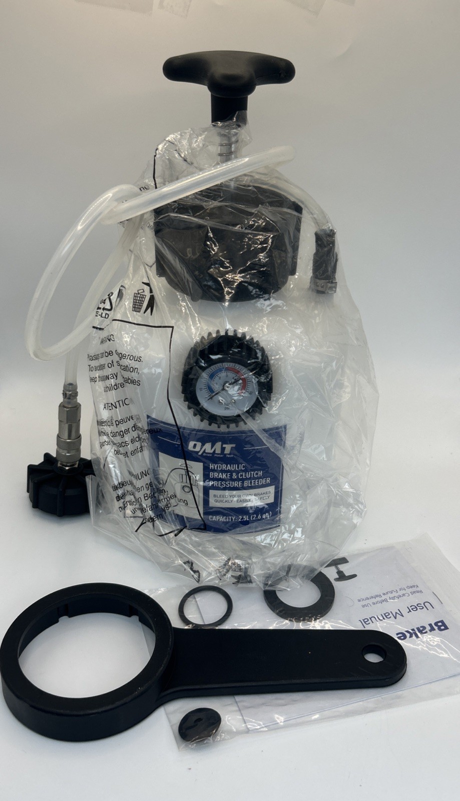 Orion Motor Tech Pressure Bleeder, 2.5L Pressure Brake Bleeder with 49.5m