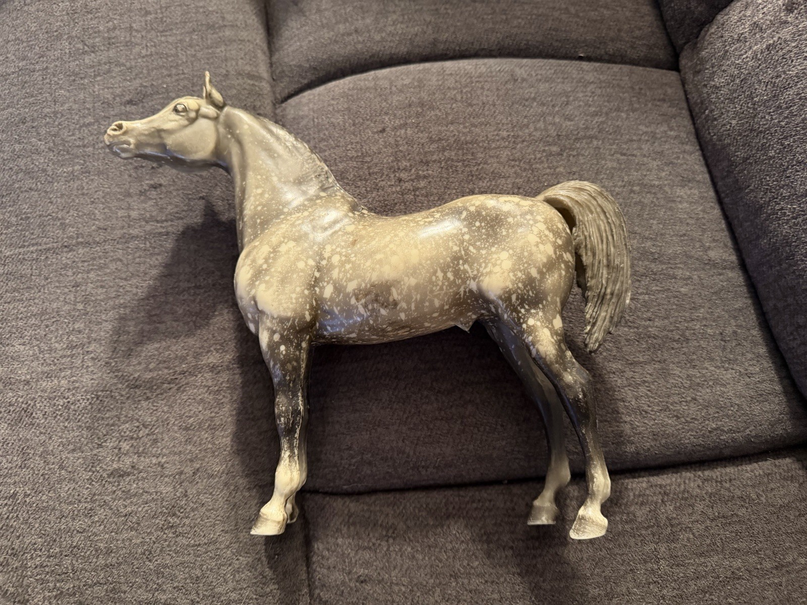 Vintage BREYER Molding Company Dapple Gray Horse Large 10x11 In.