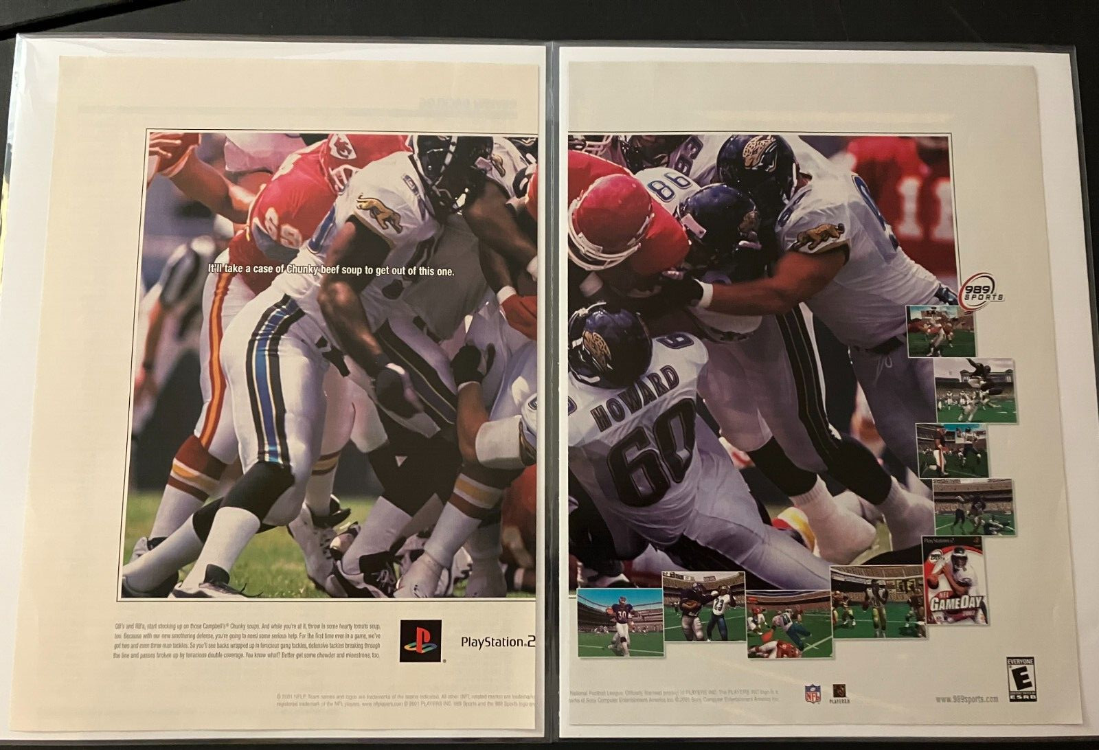 NFL GameDay 2002 Football - Vintage Original Gaming Print Ad / Wall Art - MINT