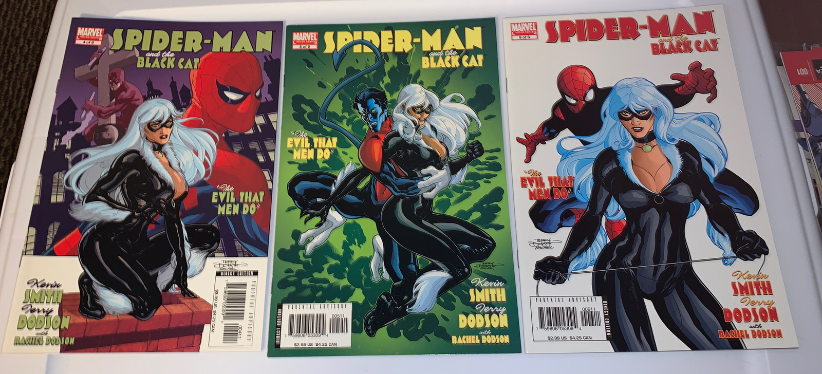 2005 Spider-Man And Black Cat #4,5,6~All Ungraded..  High-Grade Contenders