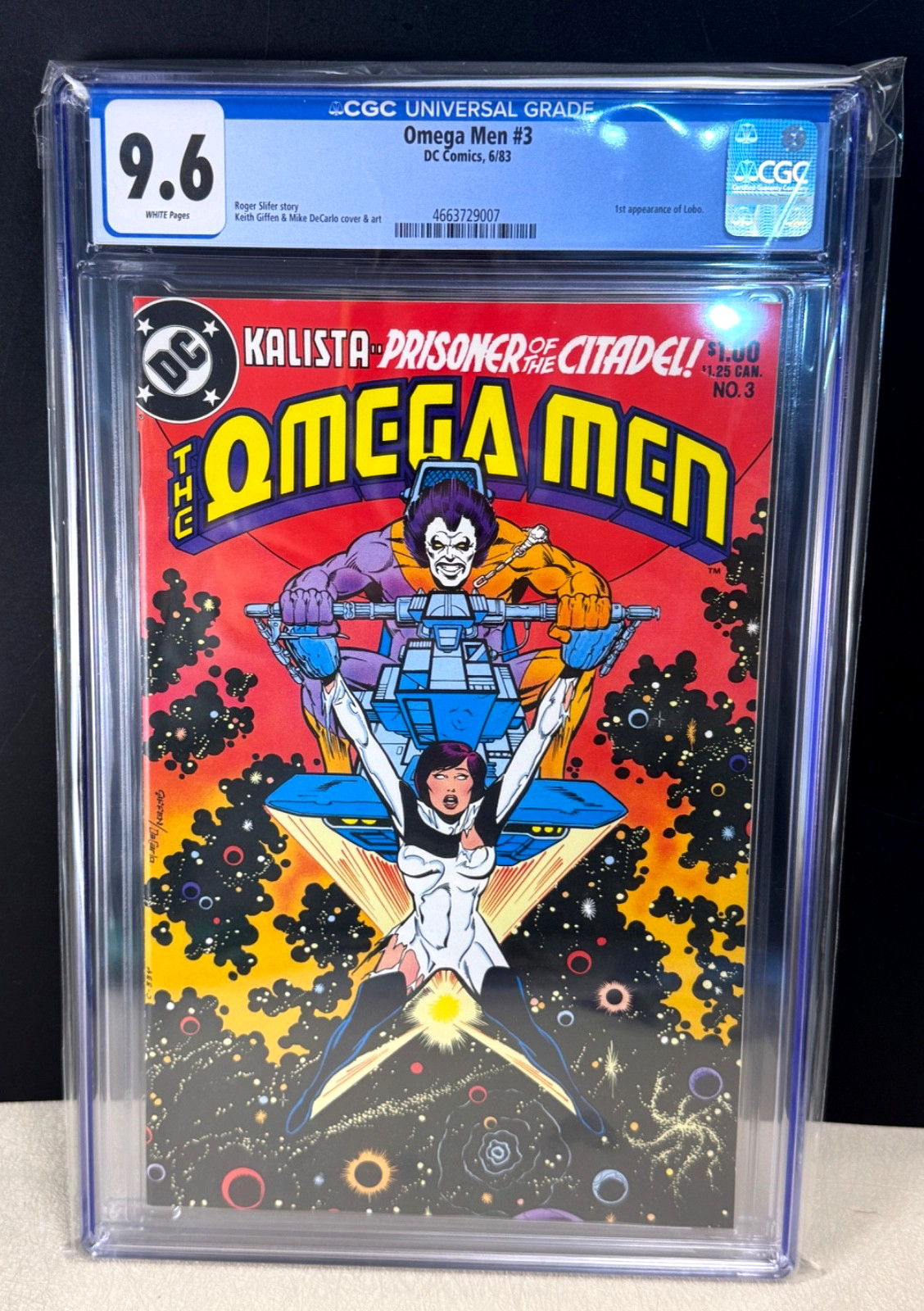 DC Omega Men #3 CGC 9.6 Stunning Book 1983 1st Appearance of Lobo