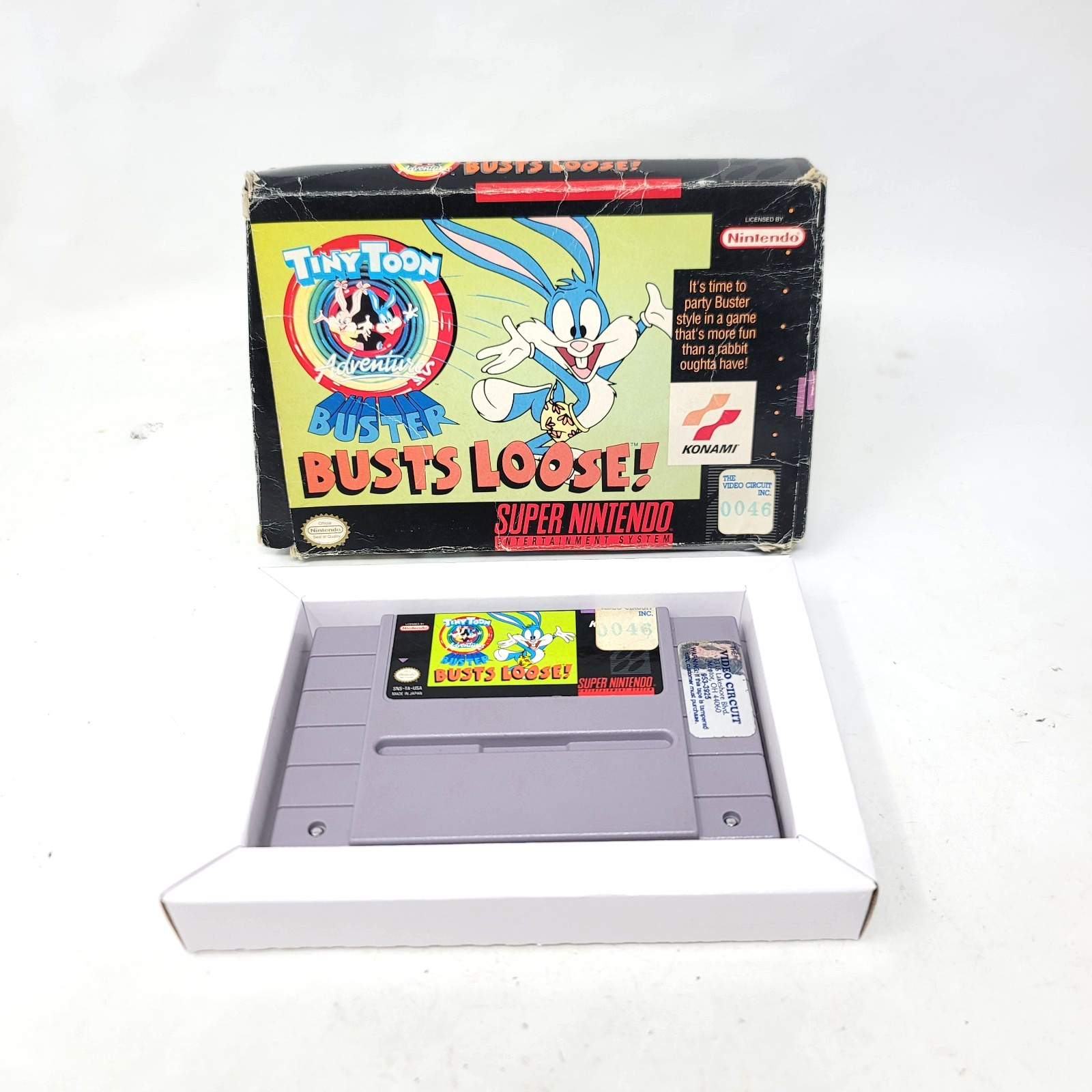 Tiny Toon Adventures: Buster Busts Loose SNES (Super Nintendo) Authentic Tested