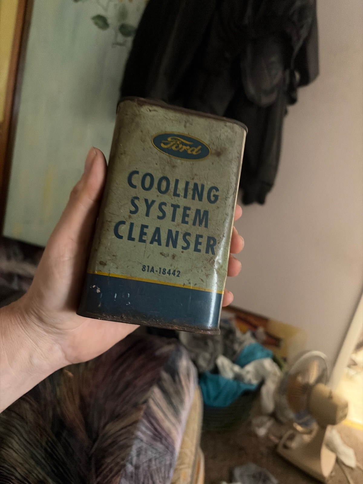 rare ford cooling system cleanser can nsos 1930s