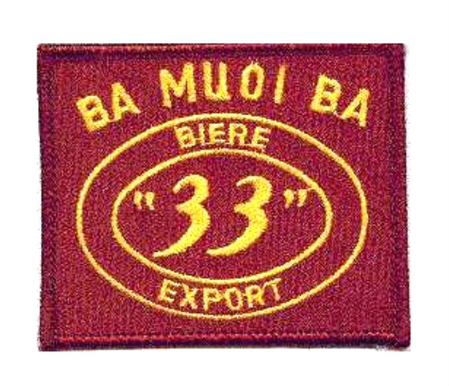 VIETNAM ERA COMMEMORATIVE PATCH: NAM BEER 'BA MUOI BA' 