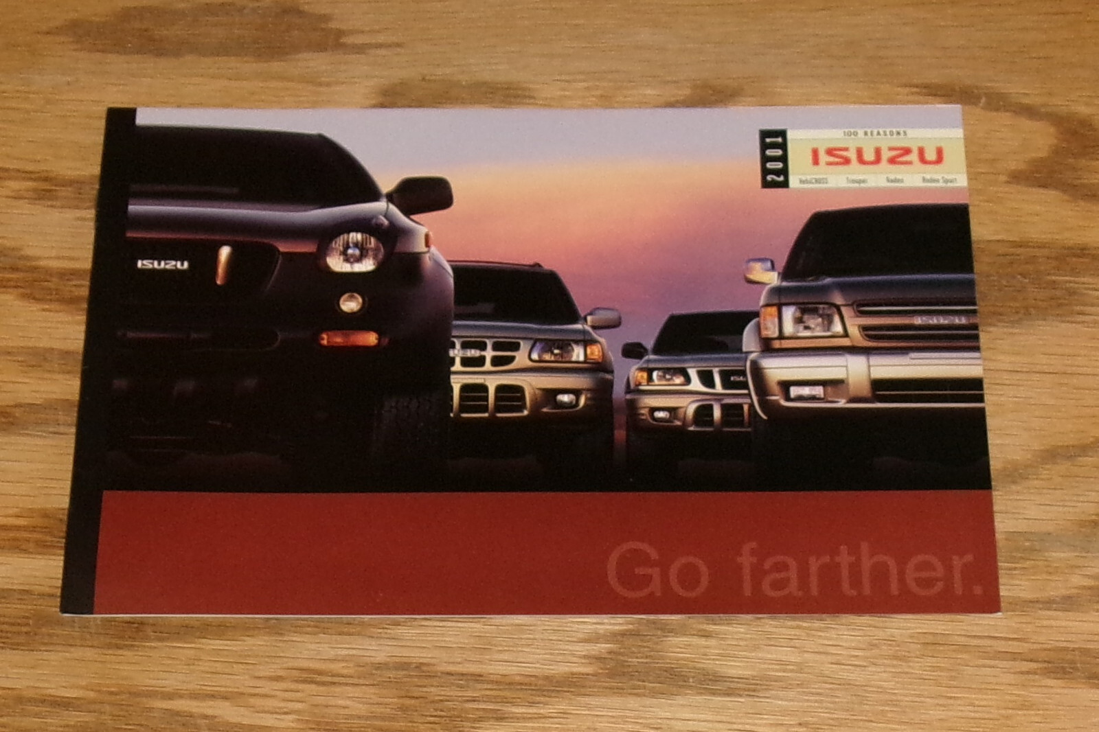 Original 2001 Isuzu Full Line Sales Brochure 01 Rodeo Sport Trooper VehiCROSS