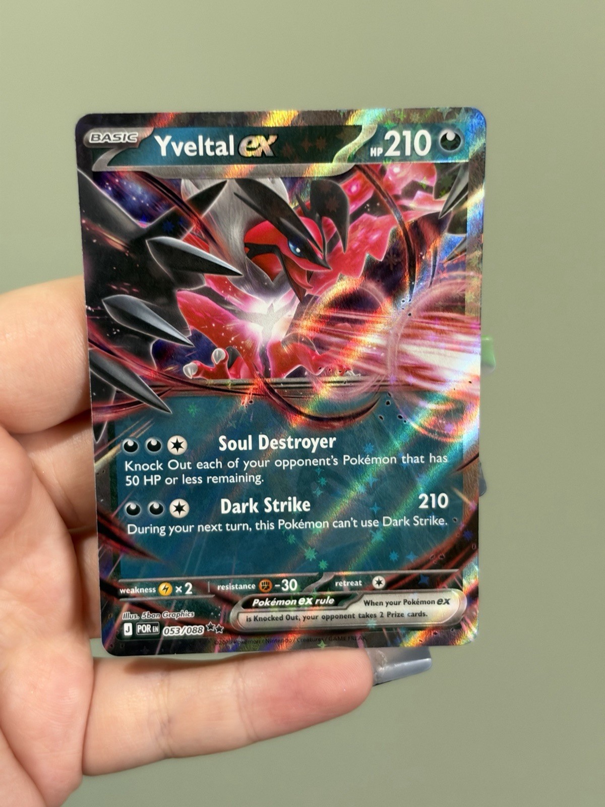 Pokémon TCG | Yveltal ex 053/088 | Perfect Order Holofoil NM