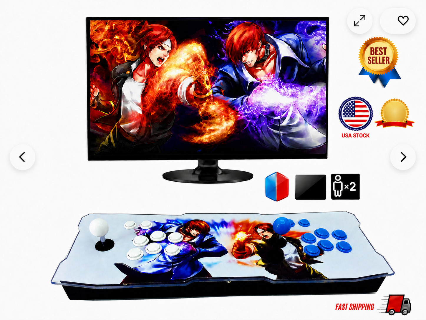 Pandora Box 26800-in-1 3D/2D Dual Player Home Arcade Console HDMI VGA