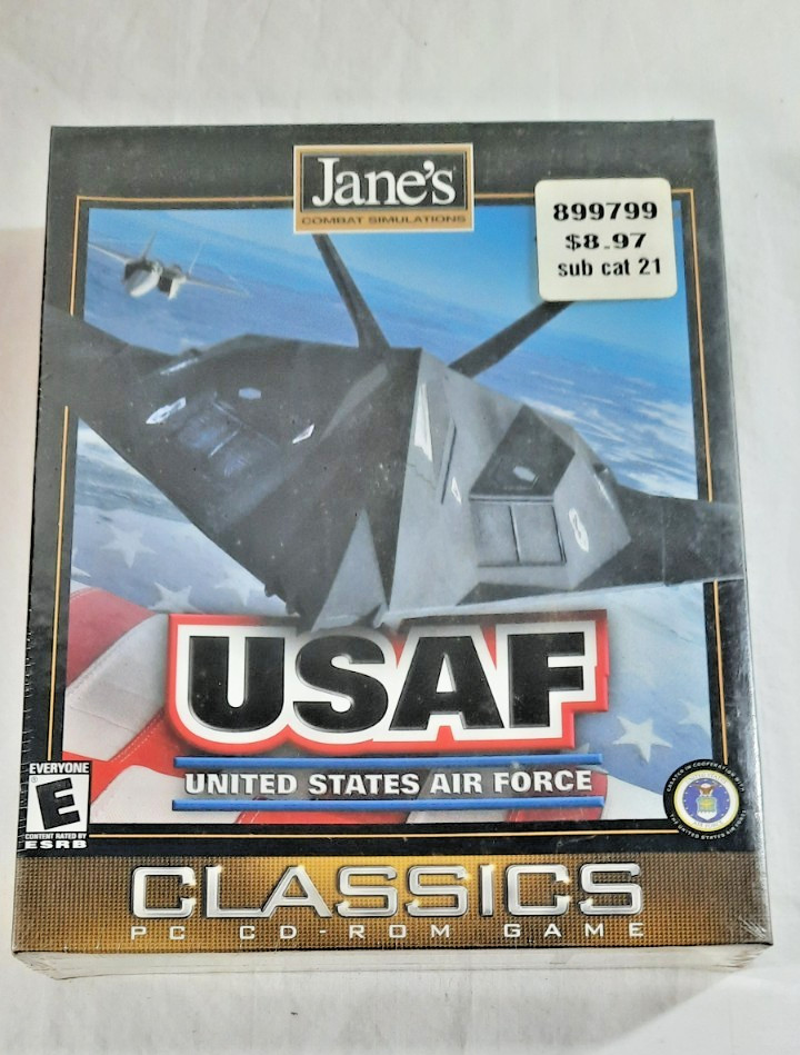Jane’s USAF United States Air Force (1999) Big Box Combat Simulator  PC CD NEW