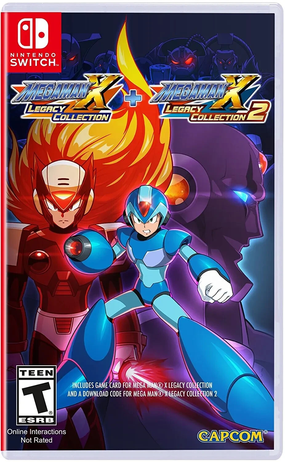 Mega Man X Legacy Collection 1 + 2 Switch Brand New Game (2018 Action)
