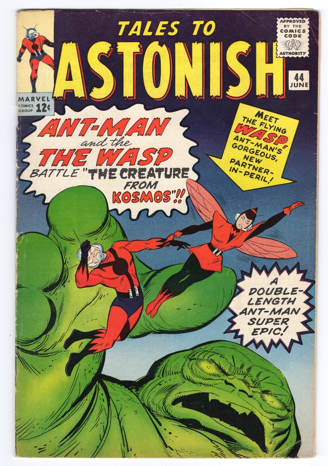 Tales To Astonish 44 1963 Marvel Comics Qualified VG/F 5.0 1st App Wasp Ant-Man