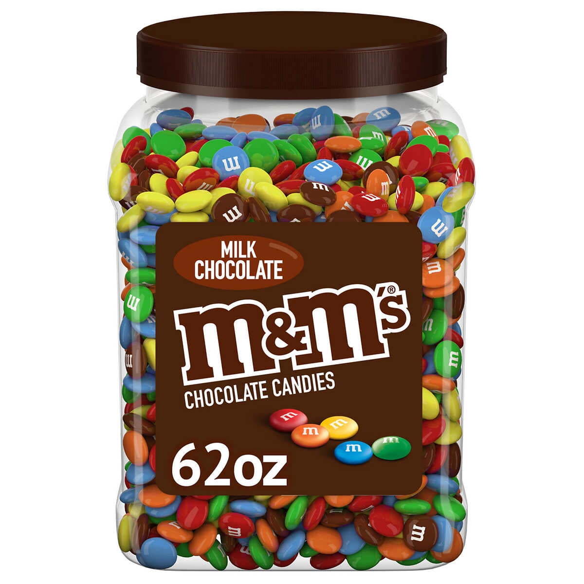 M&M's Milk Chocolate Candy, 62 oz Jar