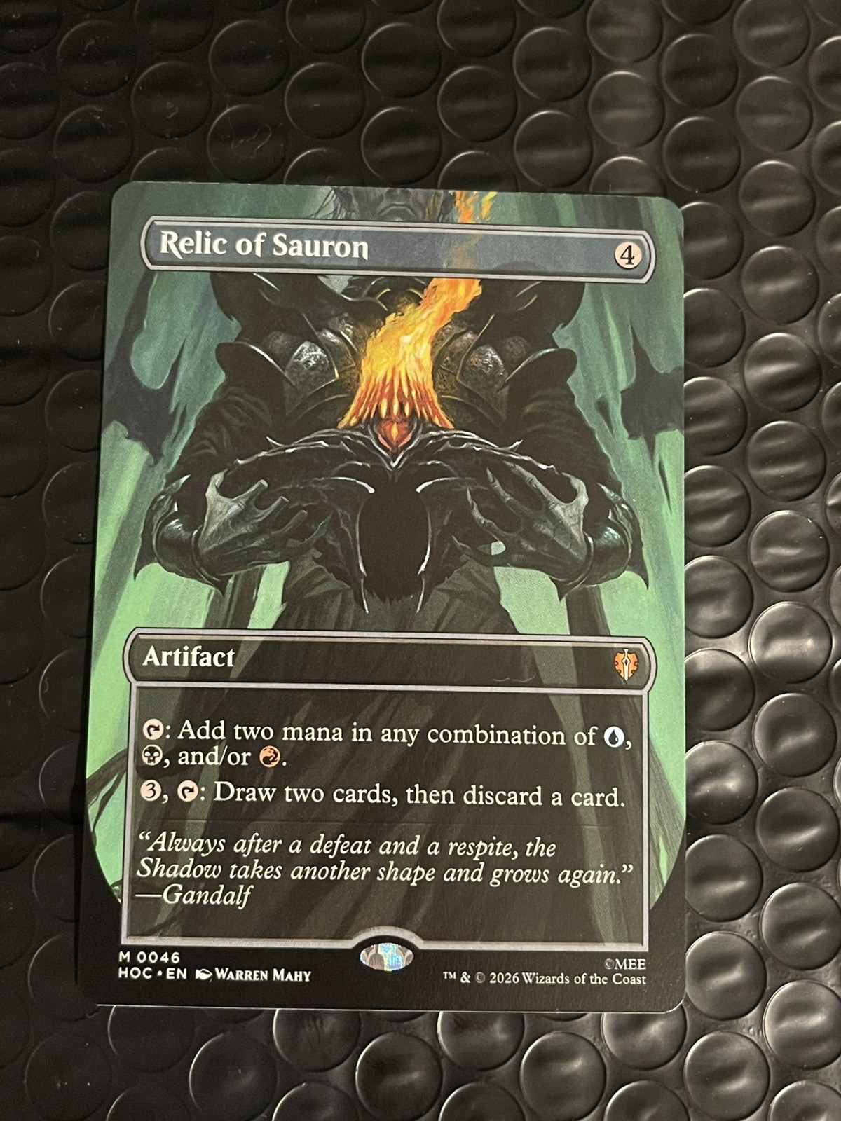 Relic of Sauron 0046 (Borderless) The Hobbit x Magic the Gathering ✨✅🇬🇧🗡️🔥