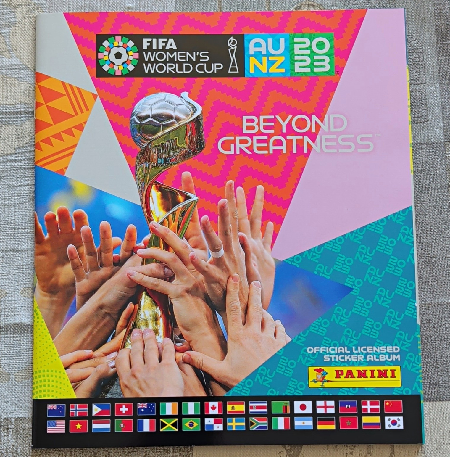Panini FIFA Women’s World Cup AU NZ 2023 Sticker Album Beyond Greatness Blank Album
