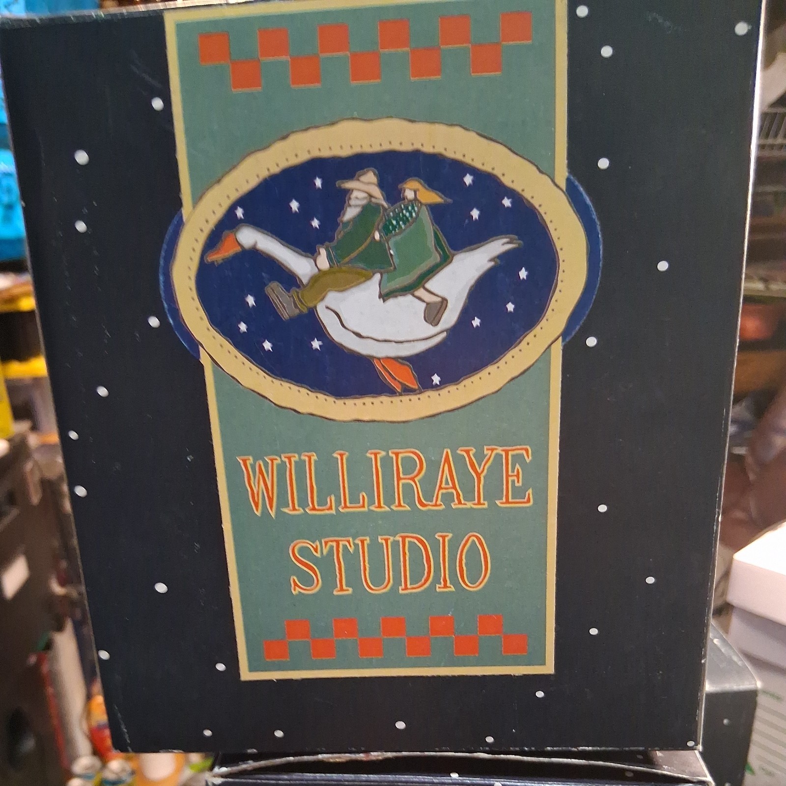 Prim williraye studio collectibles , Folk Art  WW1318 Cat Kittens American Flag