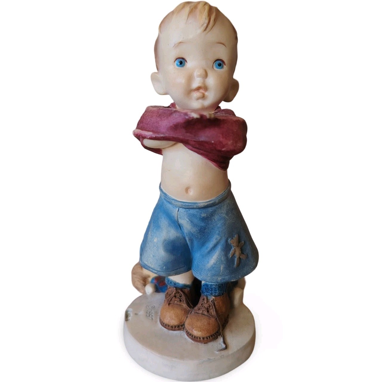 Vintage 1997 Paw Prints Tots William Figurine Graham Miller Boy Statue 92003