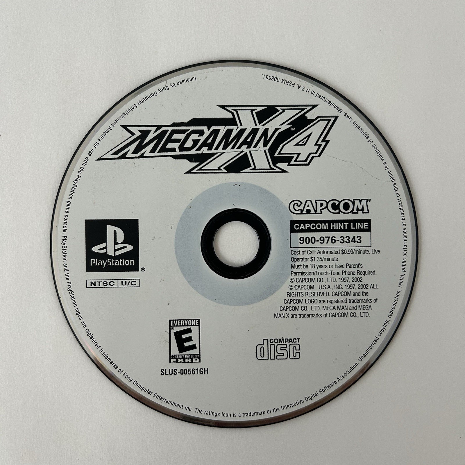 Mega Man X4 (Sony PlayStation 1 PS1) Greatest Hits Disc Only