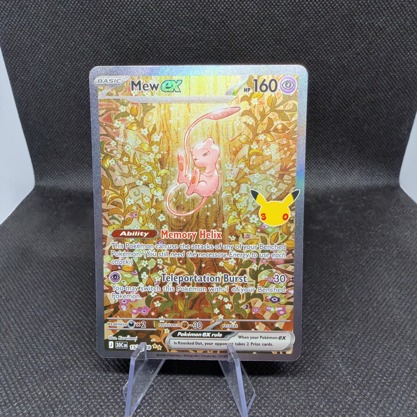 Pokémon TCG Mew-EX 152/128 Celebrations Ultra Rare Holo 160HP English Mint ✨