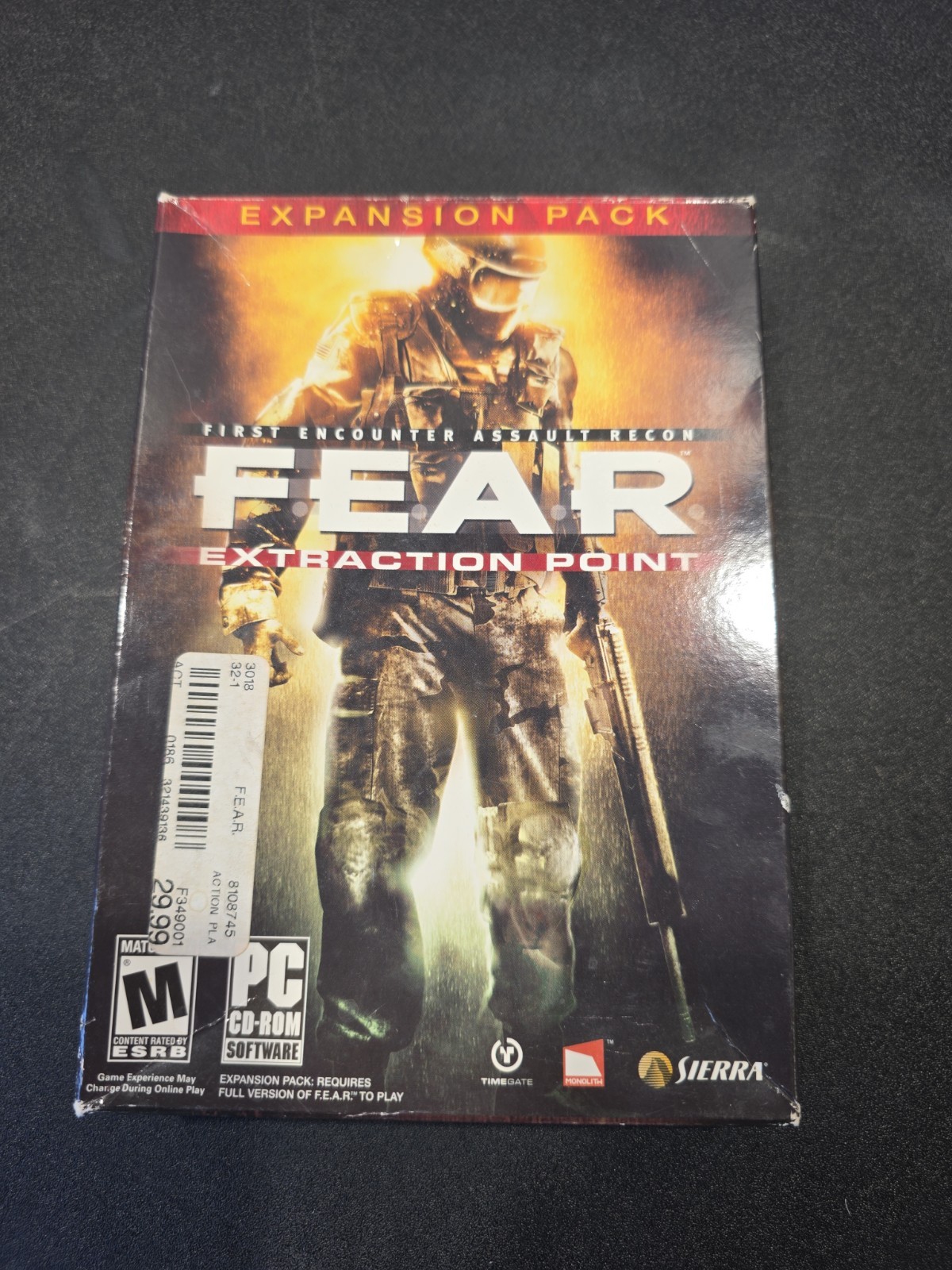 F.E.A.R. Extraction Point (PC, DVD ROM) Complete CIB No Code