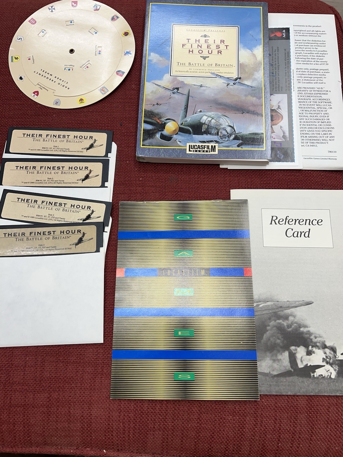 Their Finest Hour The Battle of Britain LucasFilm | PC Game | 5.25