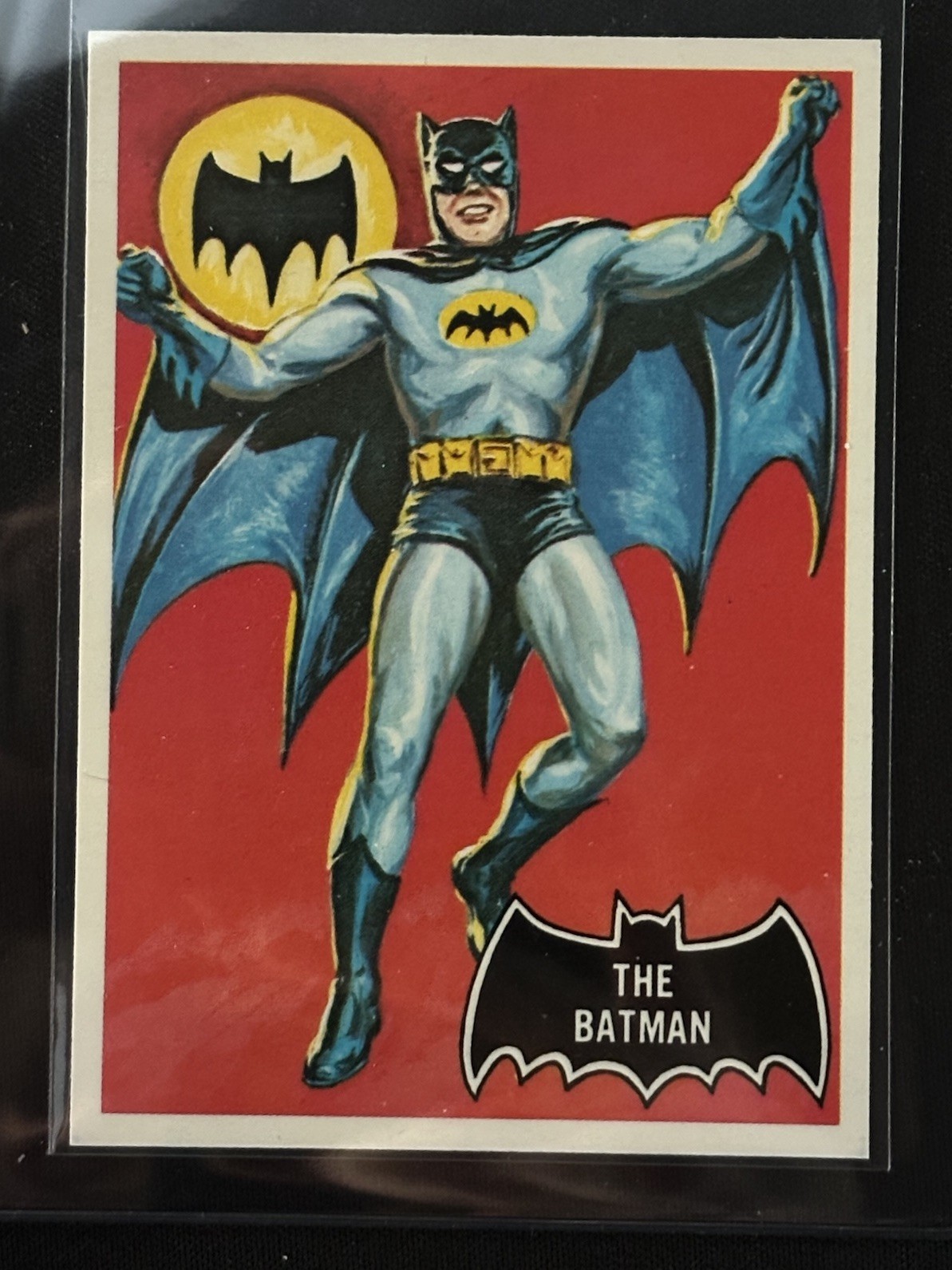 1989 Topps Batman Deluxe 1966 Reissue #1 The Batman Black Bat