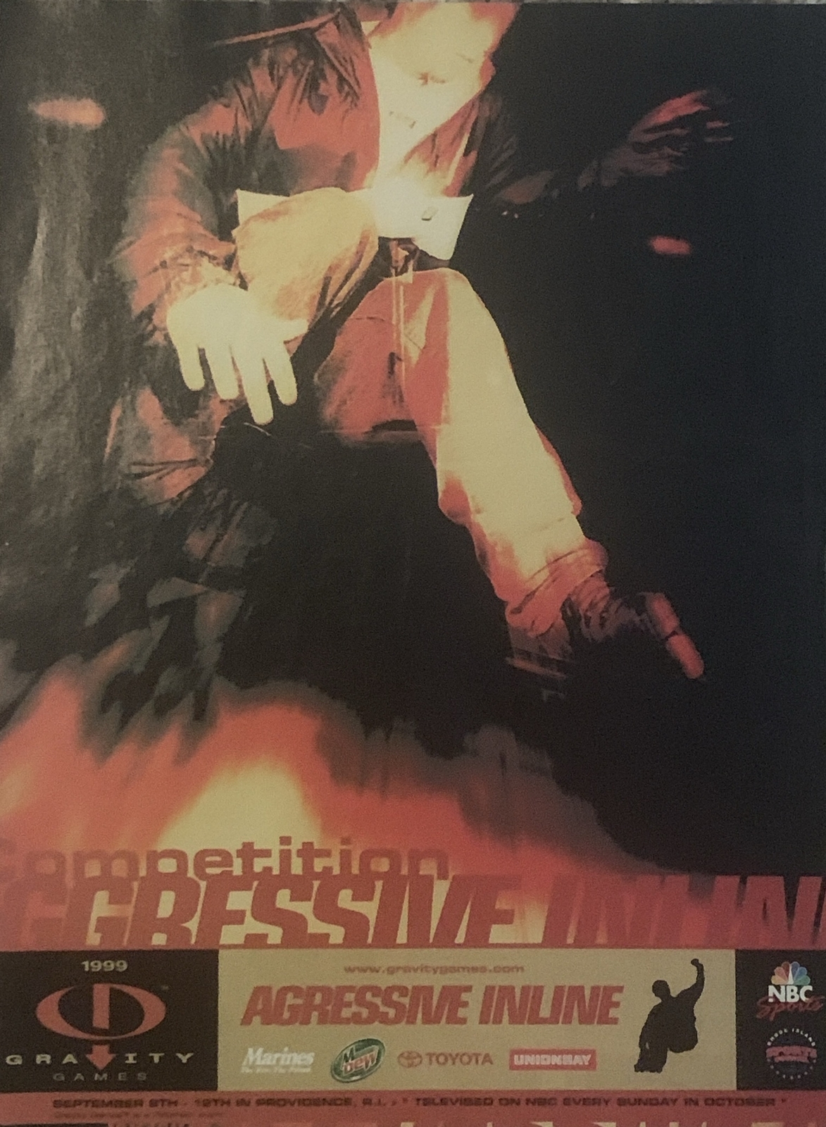 1999 Gravity Games PRINT AD Aggressive Inline Rollerblading VTG 1990s Providence