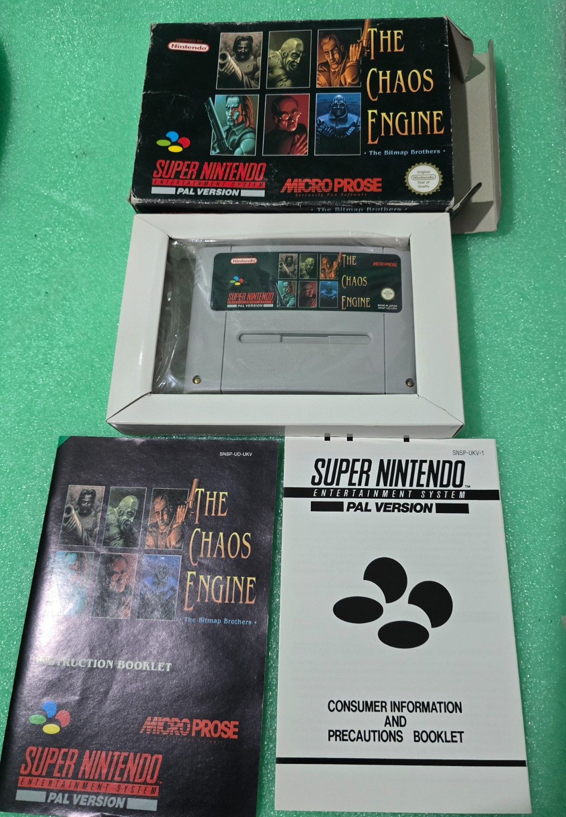 New RARE The Chaos Engine Super Nintendo SNES PAL VERSION Boxed with Manual