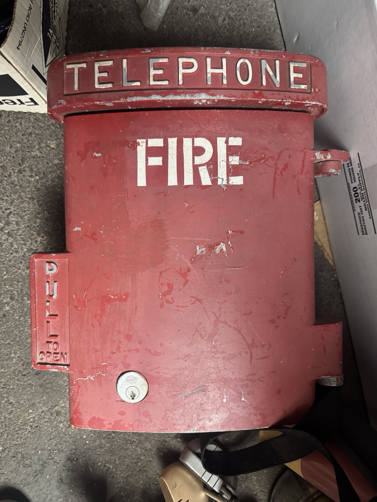 Western Electric Emergency Fire Call Box Telephone Case Only Cast Aluminum