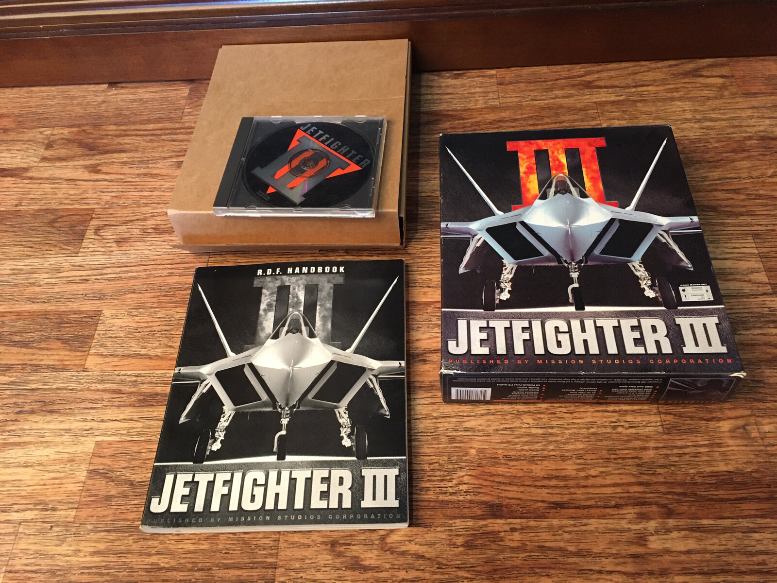 Jetfighter 3 CD Rom PC Video Game 1996 Mission Studios