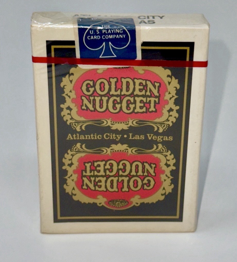 Vintage Black Golden Nugget Casino Playing Cards Las Vegas Atlantic City