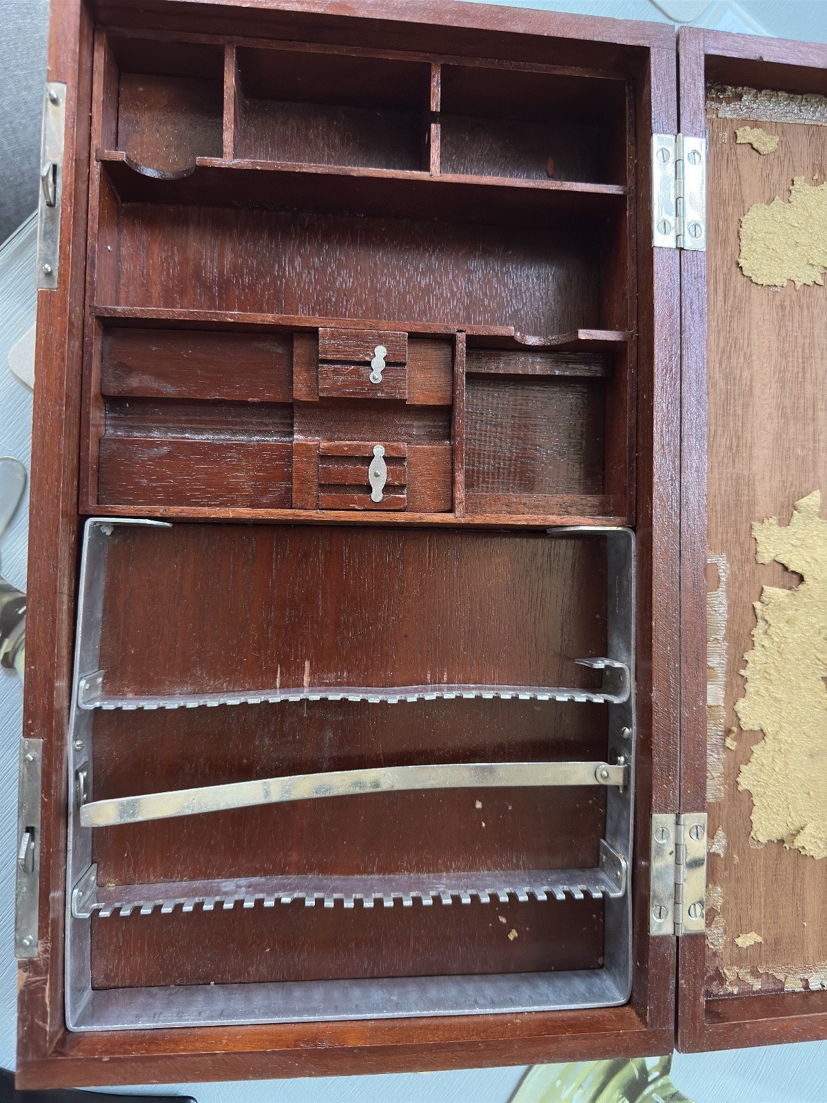 Vintage Antique Medical Tools wood Box Pilling-Phila