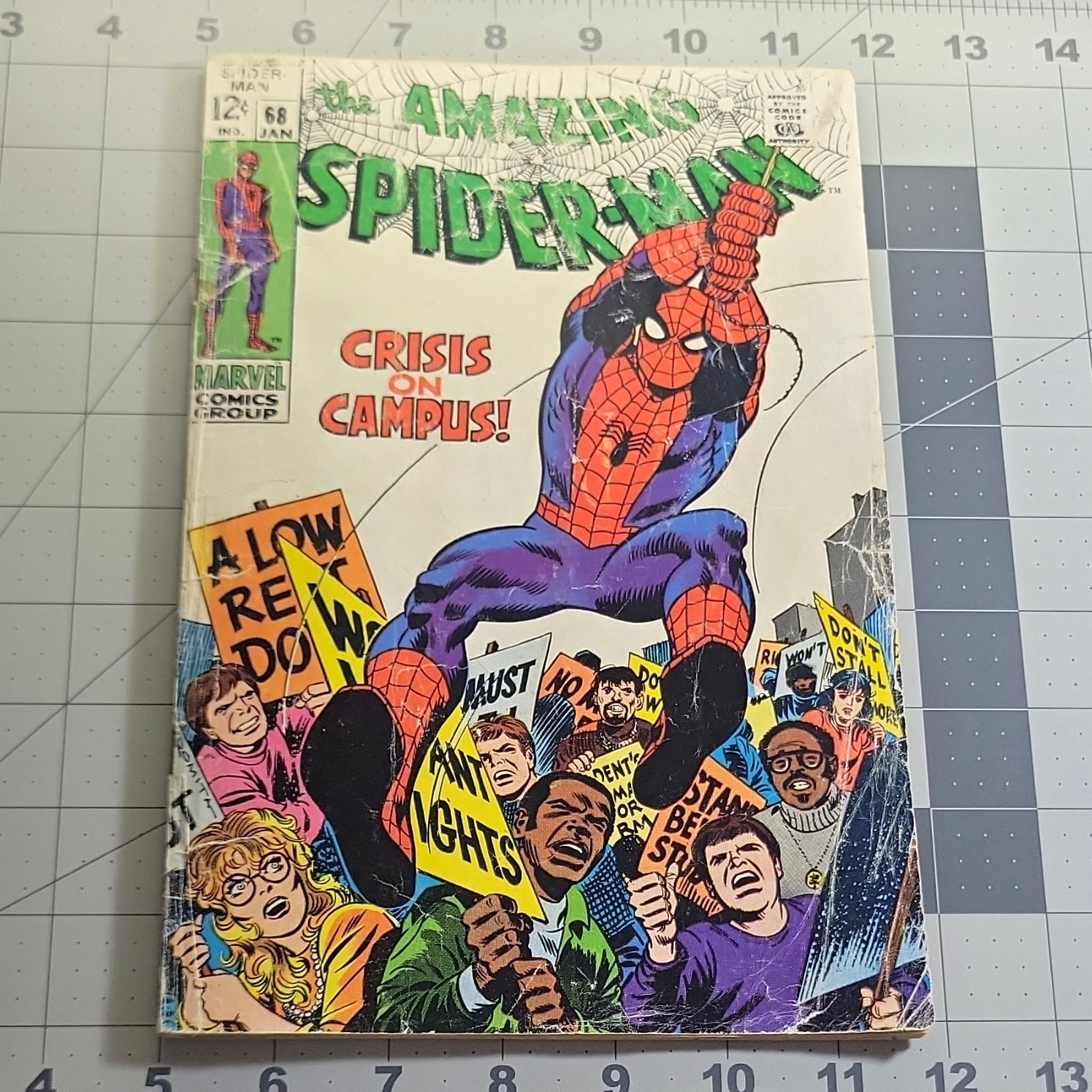 Marvel Comics The Amazing Spider-Man #68 (1968) “Crisis on Campus” Comic Book