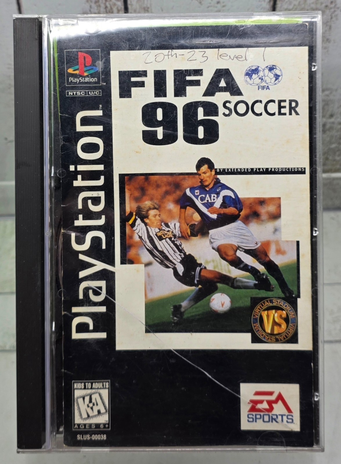 FIFA Soccer 96 (PS1, 1995) Long Box CIB Complete Tested Authentic SLUS-00038
