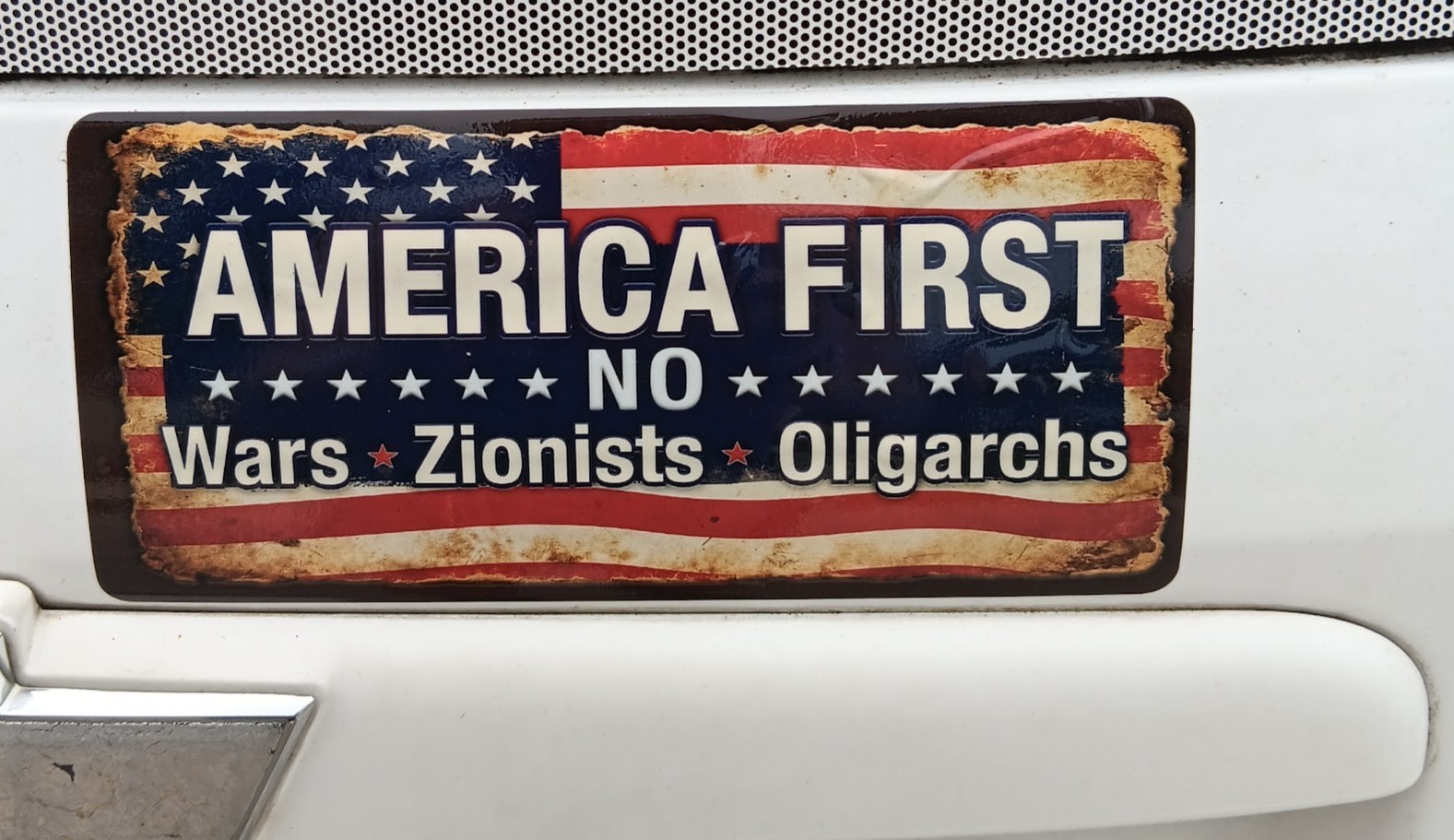 AMERICA FIRST bumper sticker for cars