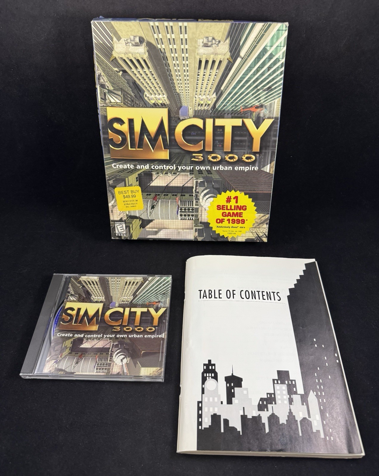 Sim City 3000 Original Box PC Game Complete Manual