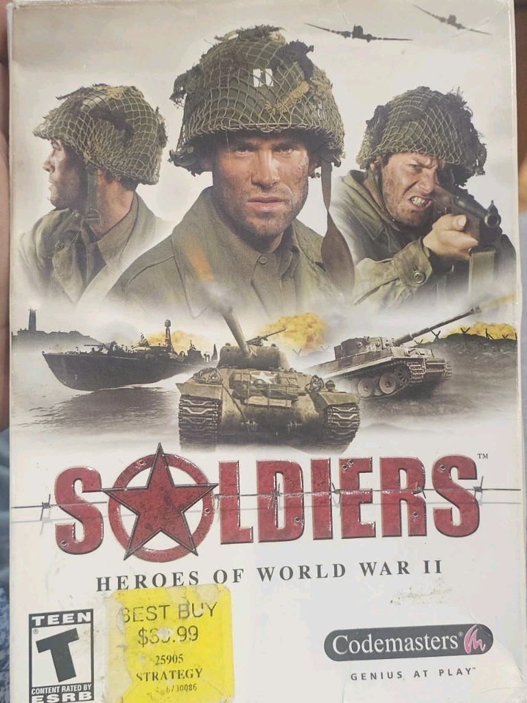 Soldiers: Heroes of World War II - PC - Strategy Game - COMPLETE Manual & Code